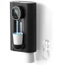 Dispensador De Enxaguatório Bucal Para Banheiro , Automático De Lavagem Sem Toque De 18.26 Onças (540 Ml) Com Copos Magn