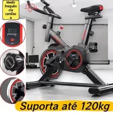 Bicicleta Spinning Ergométrica Profissional com Monitor de Frequência Cardíaca | Academia e Fitness em Casa