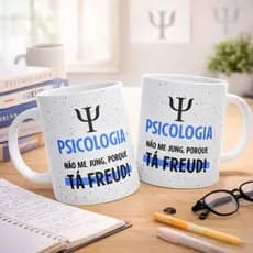 Caneca Personalizada Psicologia Frase Meme Froud Presente