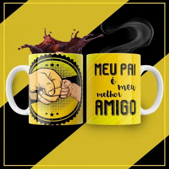 Caneca Personalizada Dia Dos Pais Diversos Modelos Presente
