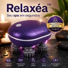 Massageador de Couro Cabeludo Elétrico Relaxéa™ 4D Recarregável Relaxamento Profundo Anti Estresse Portátil