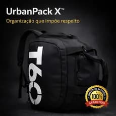 Bolsa Academia Masculina Impermeável UrbanPack X™ Grande Multifuncional Viagem Transversal com Compartimento para Tênis
