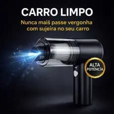 Aspirador Automotivo Sem Fio Potente Limpa Seu Carro em Minutos Sem Esforço Alta Sucção Portátil Turbo