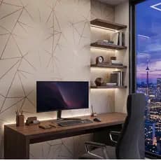 Papel de Parede Adesivo Geométrico Papel de parede adesivo, papel de parede adesivo para quarto