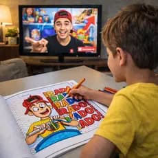 Livro de Colorir Enaldinho Infantil Educativo Anti Tela Estimula Criatividade e Foco Crianças