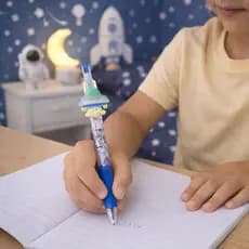 Caneta Esferográfica 0.5mm Astronauta Caneta Escolar Espaço Caneta Ponta Fina Preto Material Escolar