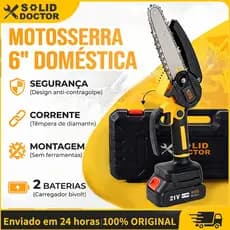 Solid Doctor Mini Motosserra Elétrica 6" Bivolt Portátil - Tesoura de Poda Fácil de Usar