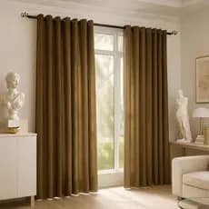 Cortina Para Sala E Quarto Moderna Luxo 6m x 2,50m Com Ilhós Para Varão Simples