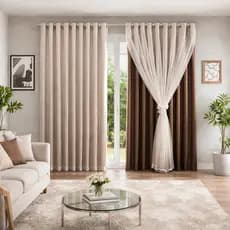Cortina Voil Sala Posta Com Forro 4 Metros Tecido Para Varão Simples Decoração Quarto