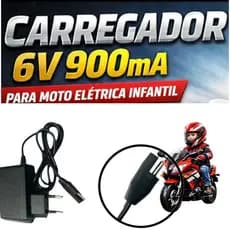 carregador de moto elétrica infantil 6v 900ma BIVOLT