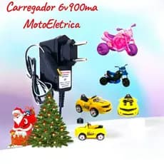 Fonte Carregador para carro elétrico moto eletrica vários modelos 6v 900ma