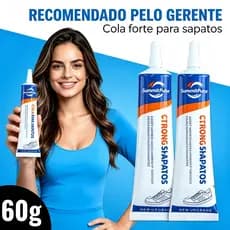 Cola para Sapatos Premium de Alta Resistência 60ml - Adesivo de Reparação para Calçado de Couro e Sapatilhas Desportivas