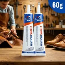 Cola para Sapatos Premium de Alta Resistência 60ml - Adesivo de Reparação para Calçado de Couro e Sapatilhas Desportiva