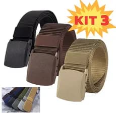 Cinto Militar Unissex de Nylon Largo | Fivela de Engate Rápido | Presente de Natal para Namorado e Pai