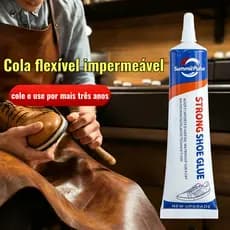 Cola para Sapatos Premium de Alta Resistência 60ml - Adesivo de Reparação para Calçado de Couro e Sapatilhas Desportivas