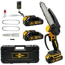Serra Elétrica Sem Fio 20V, Motor Brushless, 2*3.0AH Baterias, Dupla Voltagem 110V-220V，Vem Com Caixa De Ferramentas