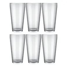 Conjunto 6 Copos Vidro 350ml Multiuso Linha Cairo Nadir Figueiredo Transparente Transparente