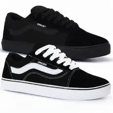 Kit 2 Tenis Feminino Casual Masculino Academia Orks Skol Tradicional Promoção