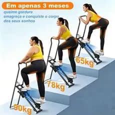 Máquina Escalada Simulador Caminhada Dobrável 130kg escadatela