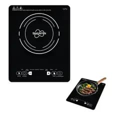 Cooktop de Indução 1 Boca 2200W – Painel Touch, Preto – 110V/220V Bivolt