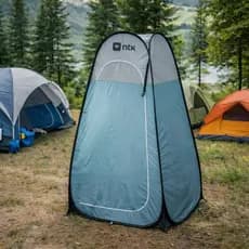 Trocador Pop Up Portátil com Bolsa e Piso Removível Cabine de Troca Rápida Dobrável Estrutura em Aço
