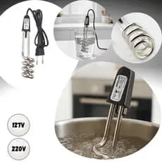 Ebulidor Aquecedor Elétrico 500W Ferve Água Rápido 220V e 127V Segura Bebidas Quentes