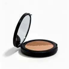 Di Larouffe Pó Duo Compacto para Rosto com 2 Tons Versátil Pó Facial ou Blush Acabamento Natural e Textura Aveludado