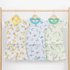 Kit 3 Conjuntos Infantil Menino Ribana Canelada 100% Algodão Blusa e Bermuda 1 a 3 Anos