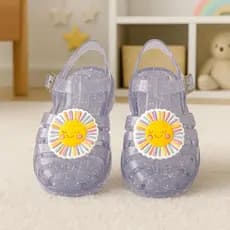 Sandália infantil Feminina Solzinho Colorida Estilosa Sol  Papete Menina Leve e Confortável