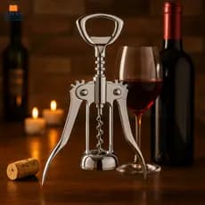 Saca Rolhas Abridor De Vinho Inox Profissional Abridor de Garrafas