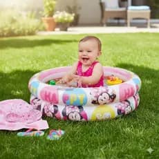 Piscina Inflável infantil Para Bebe Crianças 37 Litros Minnie