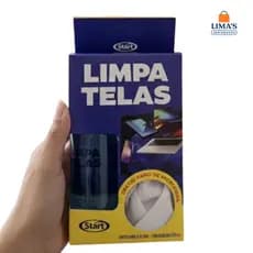 Limpa Telas Spray Com Pano Microfibra Para Notebook TV Celular Tablet Remove Oleosidade
