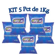 Maltodextrina KIT 5 Kg - 100% Pura – Natural (Sem sabor) - Nutylac