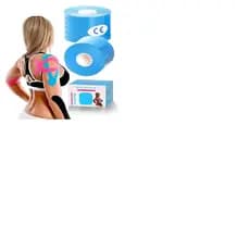 Kit 2 Fita Kinesio Adesiva Elástica – Alívio de Dores Musculares e Suporte Articular