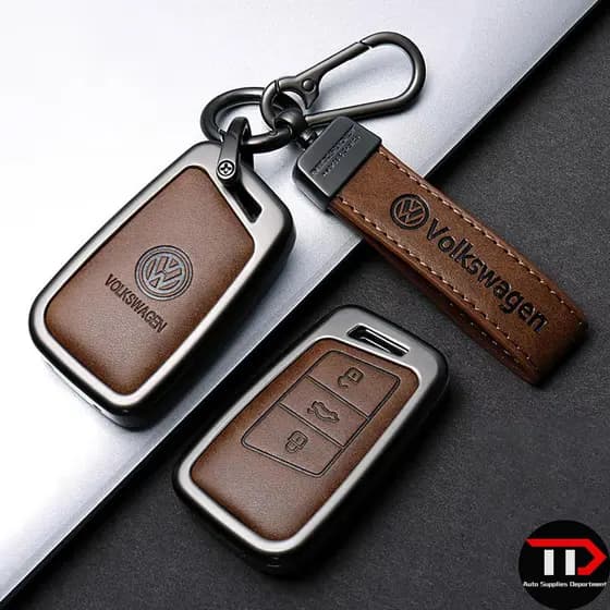 Capa protetora de chave de carro em liga de zinco para Volkswagen, adequada para Magotan, Passat, CC, Sagitar, Bora-Touy