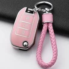 Capa de Chave de Carro 42741TPU para Peugeot 208 301 307 308 508 2008 3008 5008 Citroen Specialist C3 C4 C5 Cactus C6 C8