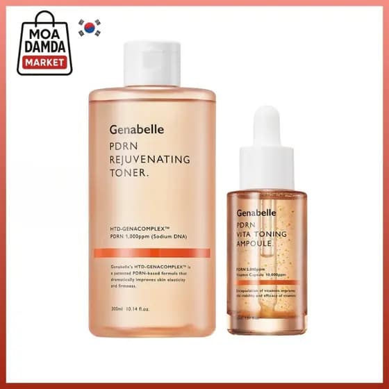 Genabelle PDRN Toner Rejuvenescedor/Ampola Tonificante Vita-HTD-Genacomplex , 1000ppm (DNA De Sódio) , Cápsula Vitamina