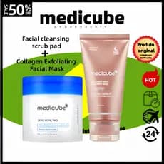 7.7 [medicube] Almofada Zero Pore + Essência Noturna 100ml | Antienvelhecimento , Refinamento De Poros , Esfoliação Suav