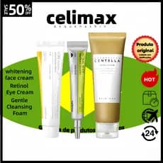 7.7 Creme Para Manchas Escuras celimax 30 ml + Injeções De Retinol Essência Firmadora SKIN1004 Espuma De Lótus De Neve 1