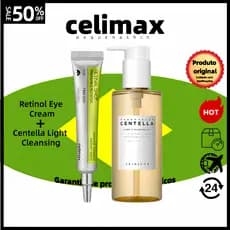 7.7 [celimax] Retinal Shot Tighting Booster 30ml + SKIN1004 Madagascar Centella Óleo De Limpeza Leve 200ml Instantânea ,