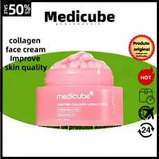 7.7medicabepdrn Creme Facial Colágeno Rosa 55g/Iluminador Manchas/Clareamento/Antienvelhecimento/Hidratante