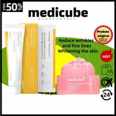 7.7medicube + celimax PDRN Creme Cápsula De Colágeno Rosa + Emagrecedor De Poros | Pele Iluminadora Reparação De Barreir