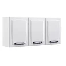 Armário de Cozinha Itatiaia Suspenso 3 Portas New Premium Aço Branco 120cm