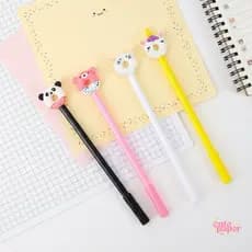 Kit 5/10/15 Caneta Kawaii Modelos Ponta Fina 0,35 Papelaria Criativa Material Escolar Escritório