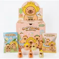 1/2/4/6 Borracha Capivara 3D Pacote Surpresa Apagável Modelos Para Coleção Papelaria Escolar Kit