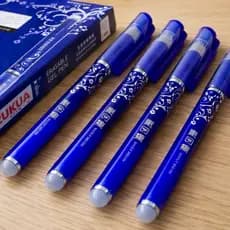 KIT 3/6/12 Caneta De Gel Apagável Fantasminha 0,5mm Azul Preto Papelaria Fofa Kawaii Escolar Tecido