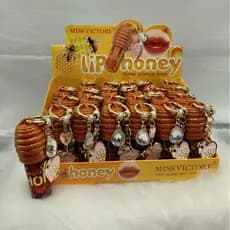 Gloss Labial Honey Miss Victory com Pingente Luxo, Hidratação + Brilho Radiante ( UNIDADE )