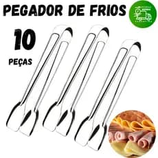 Kit 10/6/2 Pegadores 18CM de Carne Frios Gelo Alimentos Pinça Casa Padaria Churrascaria Restaurante