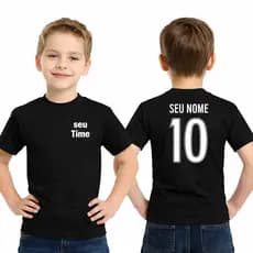 Camisa Time Personalizadas Estilo Exclusivo Blusa Unissex Camiseta 100% Algodão Conforto