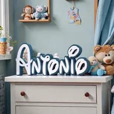 Nome Personalizado Letreiro Decorativo Infantil Decoração Quarto de Bebê Estilo Disney